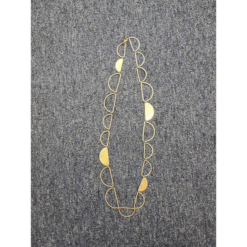 Silpada KR Collection Half-Moon 32” Hammered Brass with Lobster Clasp